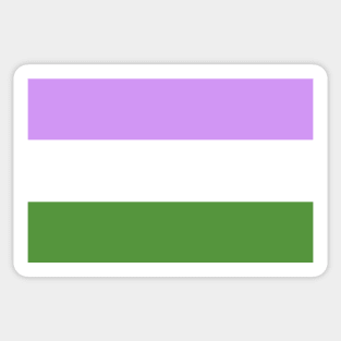 Genderqueer Pride Flag Sticker